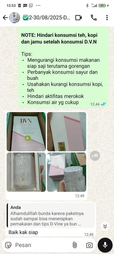 Bunda Sari — pengguna DVN Collagen